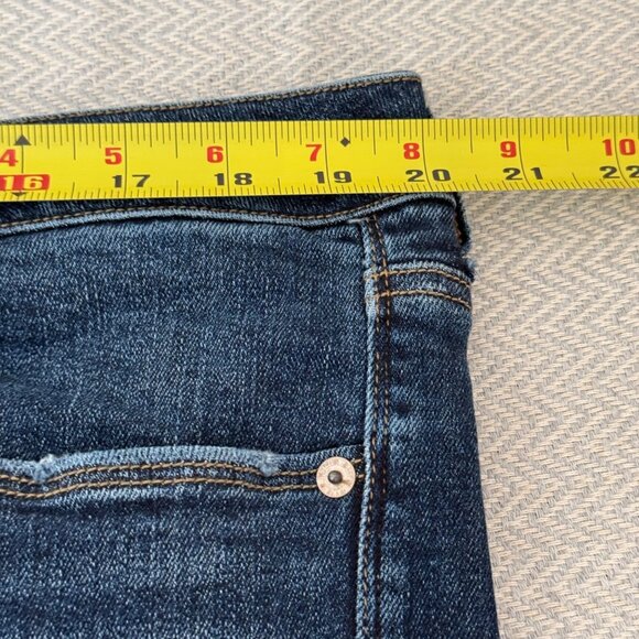 American Eagle Skinny‎ Kick Jeans Womens 20 Long Blue Mid Rise Boho Distressed - Picture 10 of 14